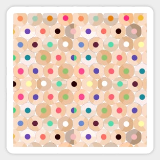 Colorful Pencils Pattern Sticker